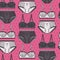 Vector lingerie pattern in pink and grey