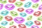 Vector lips pattern