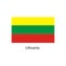 Vector Lithuania flag, Lithuania flag illustration, Lithuania flag picture,