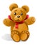 Vector little bear toy gift