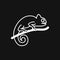 Vector Lizard icon on white background, Vector gecko