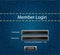 Vector login background with blue jeans motive