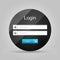 Vector login interface - username and password