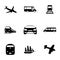 Vector logistic icons set