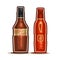 Vector logo BBQ and Chilli Sauce Bottles