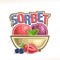 Vector logo for Berry Sorbet