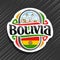 Vector logo for Bolivia