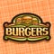 Vector logo for Burgers