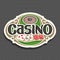 Vector logo for Casino club on grey background