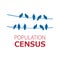 Vector logo for census, population count and demographic statistics