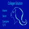 Vector logo collagen solution