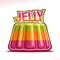 Vector logo for colorful Jelly