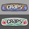 Vector logo for Craps