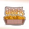 Vector logo for crispy Chicken Nuggets