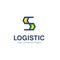 Vector logo design for business, logistic company. Letter S