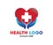 Vector logo design for health care, family healthy clinic doctor, wellness center, drug store, medical clinic,