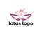 Vector logo design illustration for beauty wellness center, yoga exercise class, spiritual healing, beauty salon.