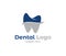 Vector logo design illustration for dental clinic healthcare, dentist practice, tooth treatment, healthy tooth and mouth