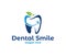 Vector logo design illustration for dental clinic healthcare, dentist practice, tooth treatment, healthy tooth and mouth