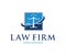 Vector logo design illustration for law firm business, attorney, advocate, court justice