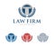 Vector logo design illustration for law firm business, attorney, advocate, court justice