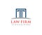 Vector logo design illustration for law firm business, attorney, advocate, court justice