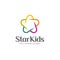 Vector logo design. Star Kids