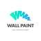 Vector logo design. Wall paint, home decor, decoration