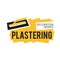 Vector logo of finishing company on plaster and painting