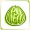 Vector logo for fresh Pomelo