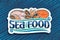 Vector logo for fresh Sea Food