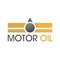 Vector logo, illustration of engine oil and fuel