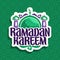 Vector logo for muslim calligraphy Ramadan Kareem