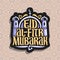 Vector logo with muslim greeting calligraphy Eid al-Fitr Mubarak