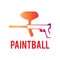 Vector logo for paintball and airsoft game