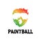 Vector logo for paintball and airsoft game