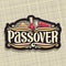 Vector logo for Passover holiday