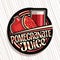 Vector logo for Pomegranate Juice