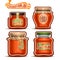 Vector logo Seabuckthorn Jam in Jars