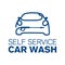 Vector logo of a self service car wash