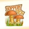 Vector logo Slippery Jack Mushrooms