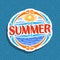 Vector logo for Summer season