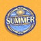 Vector logo for Summer season