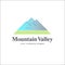 Vector logo template. Mountain Valley