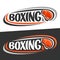 Vector logos for Boxing sport