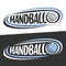 Vector logos for Handball sport