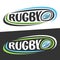 Vector logos for Rugby sport
