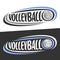 Vector logos for Volleyball sport