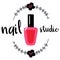Vector logotype design for nail salon, studio, bar, spa, boutique. Nail art labels with sample text. Set of nail salon logo