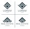 Vector logotypes set. Logo for business company, projects.